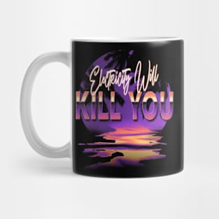 Electricity Classic Name Vintage Styles Christmas Purple 70s 80s 90s Mug